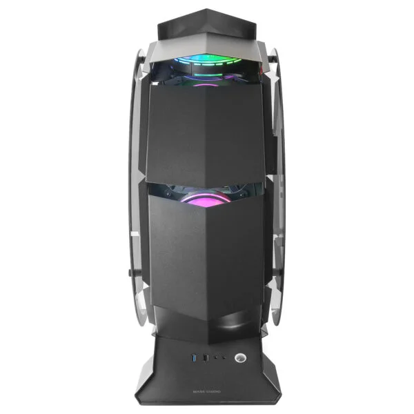 Caja Mars Gaming Esférica S/F USB mATX Negra (MCORB)