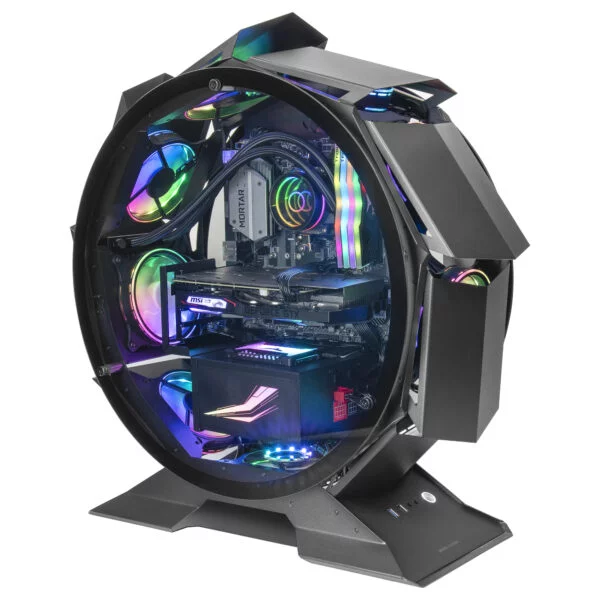 Caja Mars Gaming Esférica S/F USB mATX Negra (MCORB)