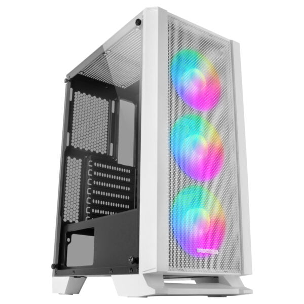 Semitorre Mars Gaming FRGB S/F ATX/mATX Blanca (MCCW)