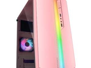 Caja Mars Gaming ARGB S/F mATX Mini-ITX Rosa (MCS1P)