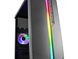 Semitorre Mars Gaming MC-S1 ARGB Sin /F Negro (MCS1)