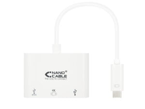 Nanocable USB-C a HDMI/USB/USB-C 15cm (10.16.4302)