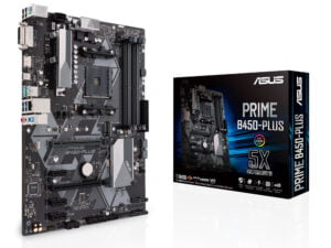 ASUS PRIME B450-PLUS: (AM4) 4xDDR4 VGA DVI HDMI ATX