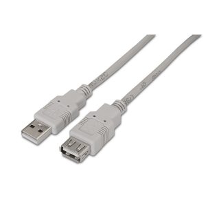 Cable AISENS USB2.0 A/M-A/H 3m Beige (A101-0014)