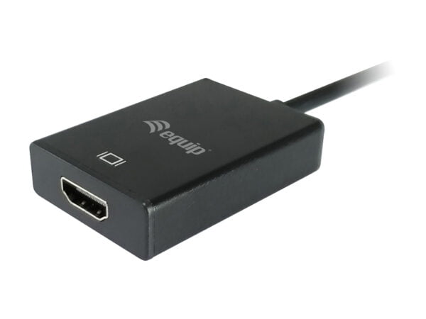 Adaptador EQUIP VGA-M a HDMI-H jack3.5 (EQ119038)