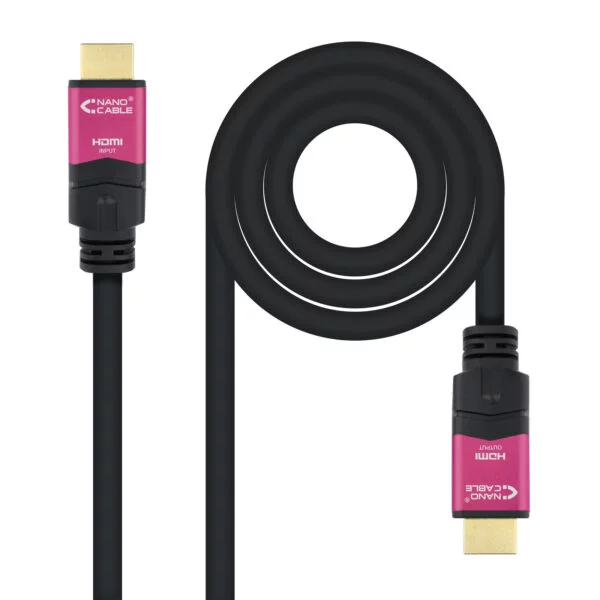 Nanocable HDMI V2.0  A/M-A/M 20m Negro (10.15.3720)