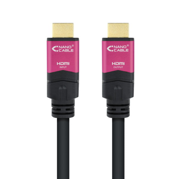 Nanocable HDMI V2.0  A/M-A/M 20m Negro (10.15.3720)