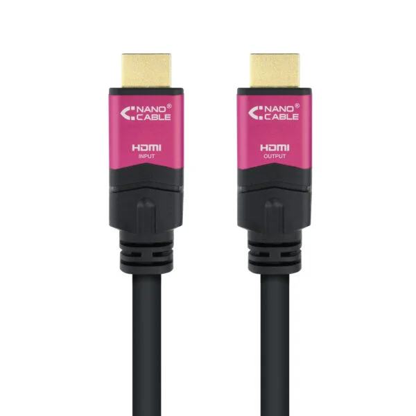 Nanocable HDMI V2.0  A/M-A/M 20m Negro (10.15.3720)