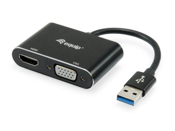 Adaptador EQUIP USB3.0 a HDMI / VGA (EQ133386)