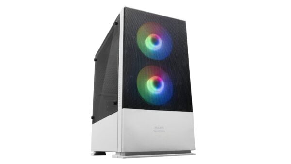 Semitorre Mars Gaming mATX RGB S/Fuente Blanco (MCZW)