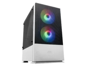 Semitorre Mars Gaming mATX RGB S/Fuente Blanco (MCZW)