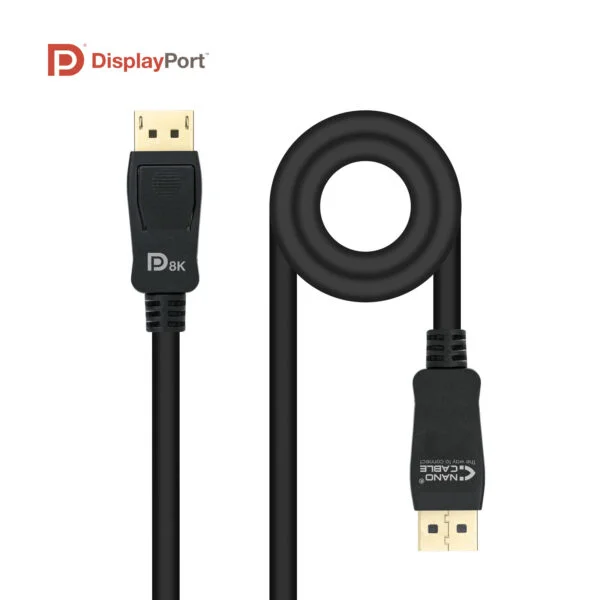 Nanocable Displayport DP/M-DP/M 1m Negro (10.15.2501)