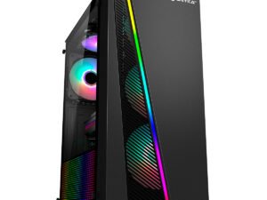 Caja Gaming UNYKA GLAYZE RGB ATX USB Negra (511301)