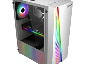 Caja Gaming UNYKA GLAYZE RGB ATX USB Blanca (511302)