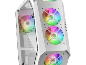 Semitorre Mars Gaming 5x120mm RGB Sin/F Blanco (MC51W)