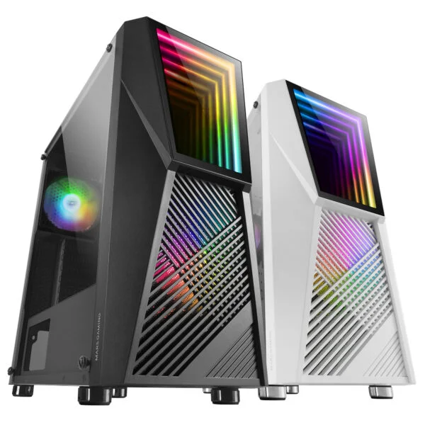 Semitorre Mars Gaming ARGB S/F USB ATX Negra (MC777)