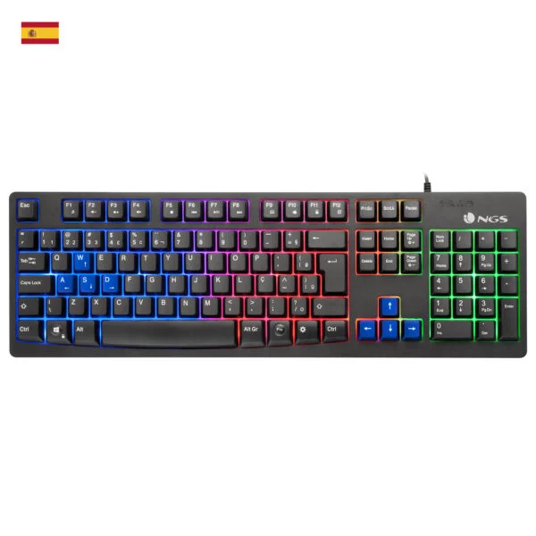 Teclado Gaming NGS Multimedia USB Negro (GKX-300)