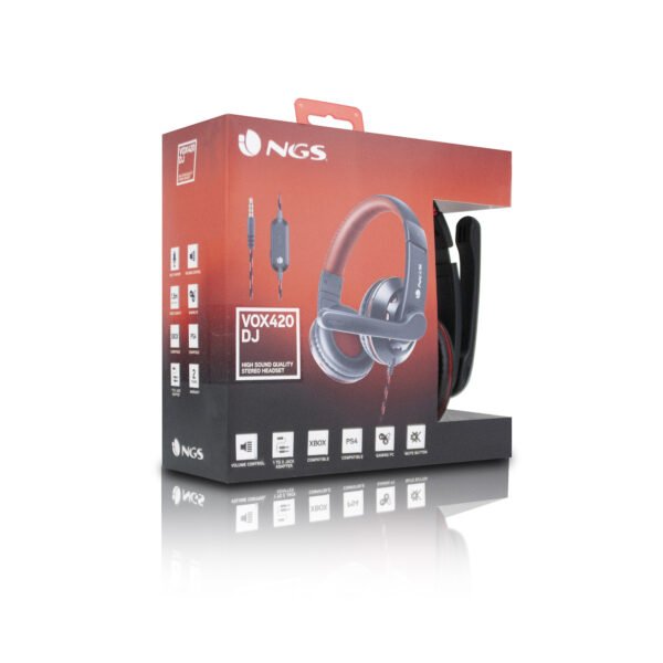 Auric+Micro Gaming NGS 3.5mm Negro/Rojo (VOX420DJ)