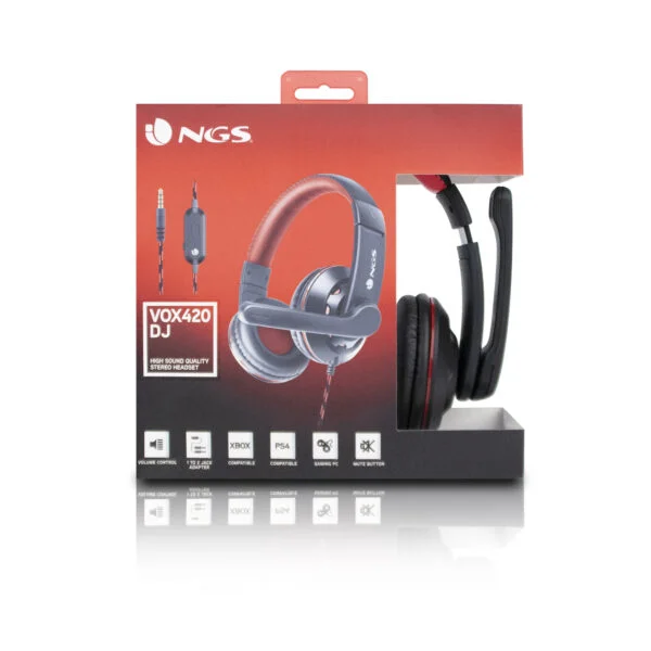 Auric+Micro Gaming NGS 3.5mm Negro/Rojo (VOX420DJ)