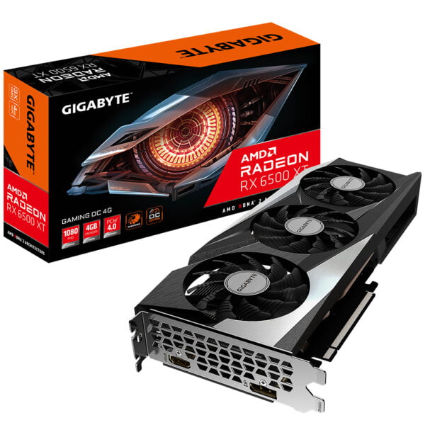 GIGABYTE RX 6500XT 4Gb GDDR6 (GV-R65XTGAMING OC-4GD)