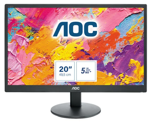 Monitor AOC 20 E2070SWN WLED TN HD+ 5ms VGA Negro