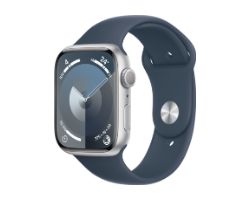 Apple Watch S9 GPS 45mm Plata Correa Azul (MR9D3QL/A)