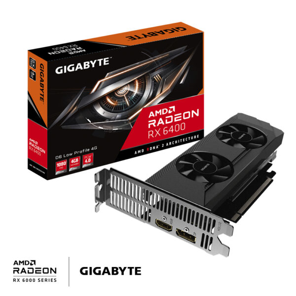 GIGABYTE PCIe 4.0 RX6400 D6 4Gb GDDR6 (GV-R64D6-4GL)