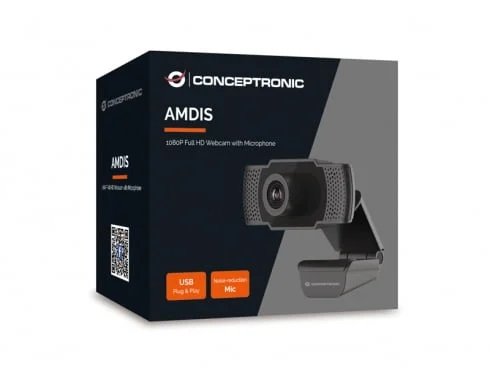 WebCam CONCEPTRONIC FHD USB Autofocus Micro (AMDIS01B)