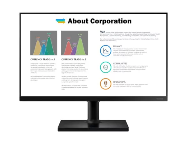 Monitor Samsung 27 LED IPS FHD Negro (LF27T450FZUXEN)