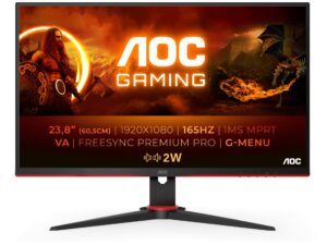 Monitor Gaming AOC 24 WLED FHD Negro/Rojo (24G2SAE/BK)