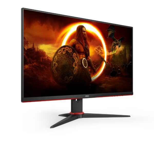 Monitor Gaming AOC 24 WLED FHD Negro/Rojo (24G2SAE/BK)