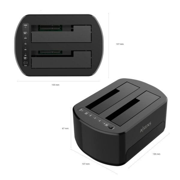 Dock AISENS USB 3.0 SATA 2.5/3.5 Negro (ASDS-D03B)