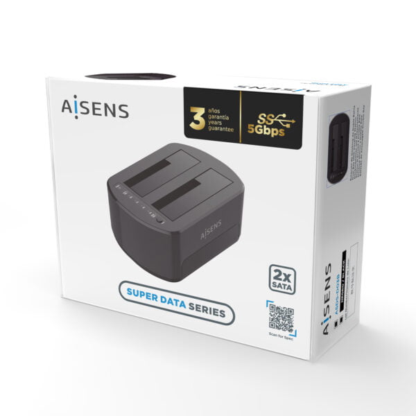 Dock AISENS USB 3.0 SATA 2.5/3.5 Negro (ASDS-D03B)