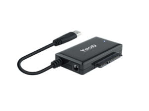 Adaptador TOOQ USB-A a SATA 2.5/3.5 Negro (TQHDA-01A)