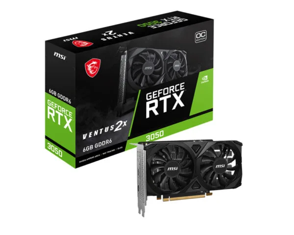 MSI RTX 3050 VENTUS 2X E 6G OC 6GB GDDR6 (912-V812-056)