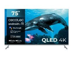 TV CECOTEC VQU30075+ 75 QLED 4K UHD Android TV (03620) TV CECOTEC VQU30075+ 75 QLED 4K UHD Android TV (03620)