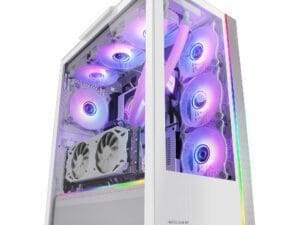 Caja Mars Gaming ARGB ATX EATX mATX Blanca (MCULTRAW)
