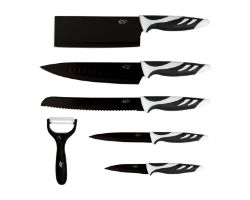 Set de Cuchillos CECOTEC 6 Unidades Negro