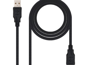 Nanocable USB-A/M a USB-A/H 1.8m Negro