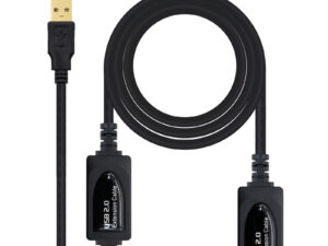 Nanocable USB-A/M a USB-A/H 10m Negro