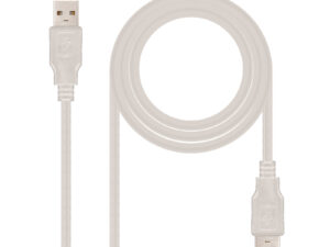 Nanocable USB-A/M a USB-A/M 1m Beige