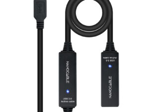 Nanocable USB-A/M a USB-A/H 10m Negro