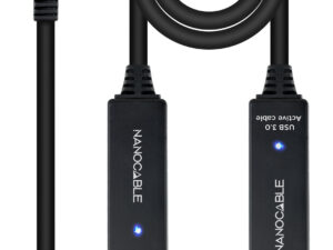 Nanocable USB-A/M a USB-A/H 15m Negro