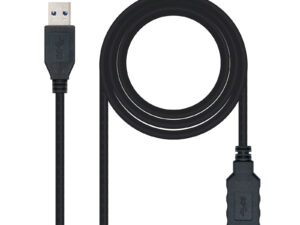 Nanocable USB-A/M a USB-A/H 1m Negro