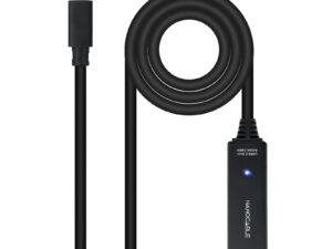 Nanocable USB-C M/H Cable 5m Negro