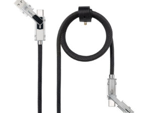 Nanocable USB-C+USB-A a Lightning+USB-C 1m