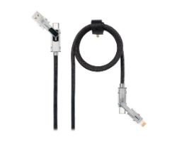 Nanocable USB-C+USB-A a Lightning+USB-C 2m