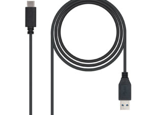 Nanocable USB-C/M a USB A/M 1m Negro