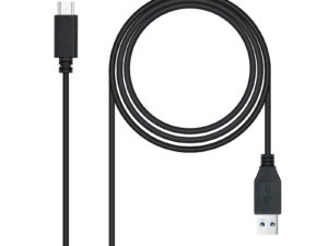 Nanocable USB-A/M a USB-C/M 1.5m Negro