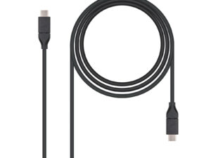 Nanocable USB-C/M a USB C/M 1m Negro